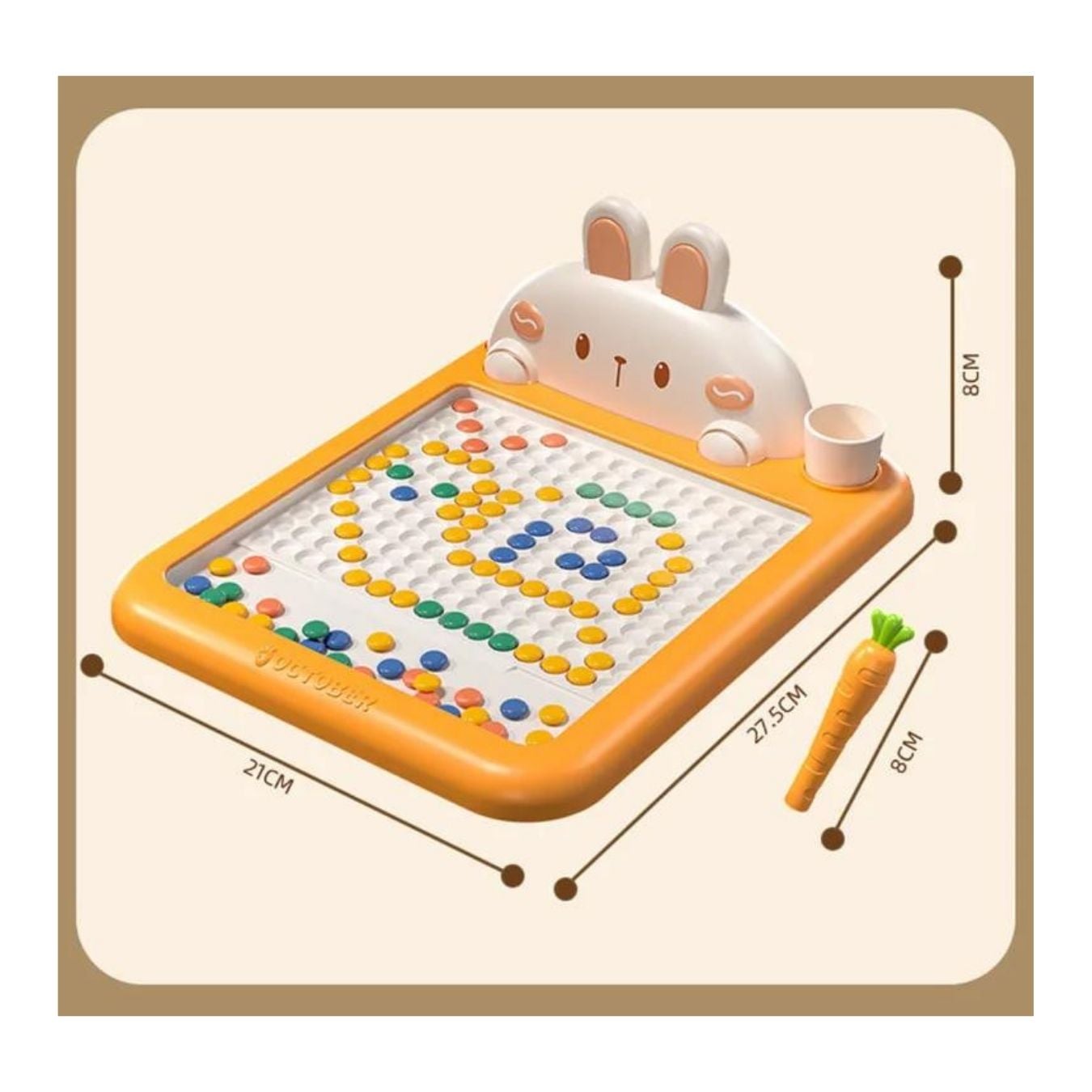 JUEGO DIDÁCTICO CONEJITO TABLERO MOSAICO MAGNÉTICO PARA NIÑOS - 3