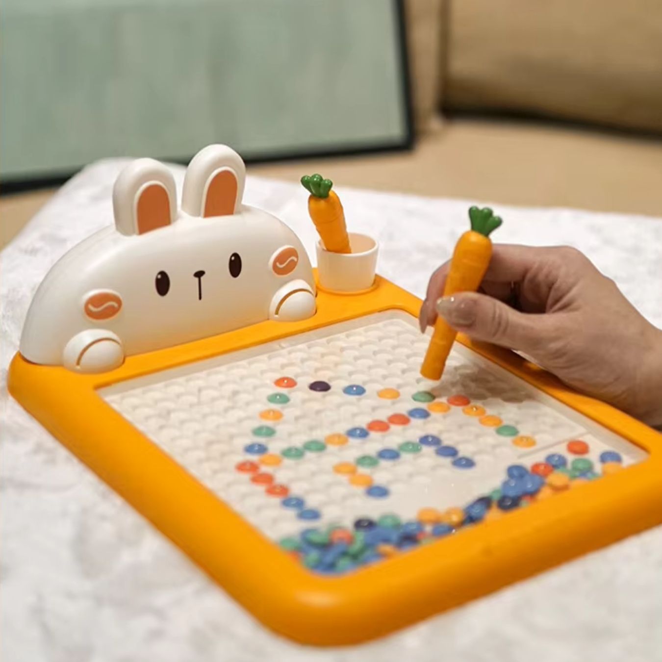 JUEGO DIDÁCTICO CONEJITO TABLERO MOSAICO MAGNÉTICO PARA NIÑOS - 4