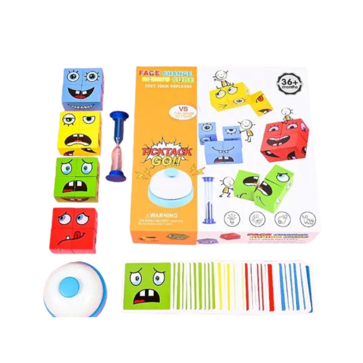 JUGUETE DIDÁCTICO CUBOS MONTESSORI EMOCIONES DIVERTIDAS PARA NIÑOS - 1