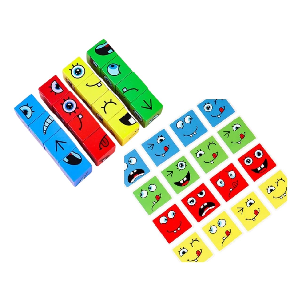 JUGUETE DIDÁCTICO CUBOS MONTESSORI EMOCIONES DIVERTIDAS PARA NIÑOS - 5