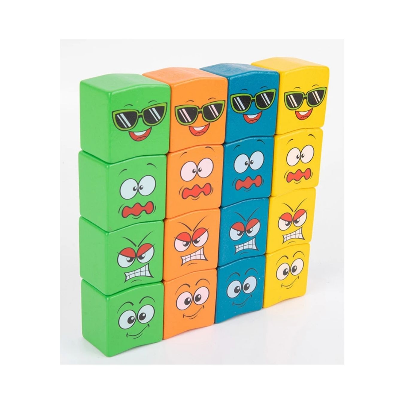 JUEGO DIDÁCTICO PUZZLE CUBOS DE EMOCIONES PARA NIÑOS - 1