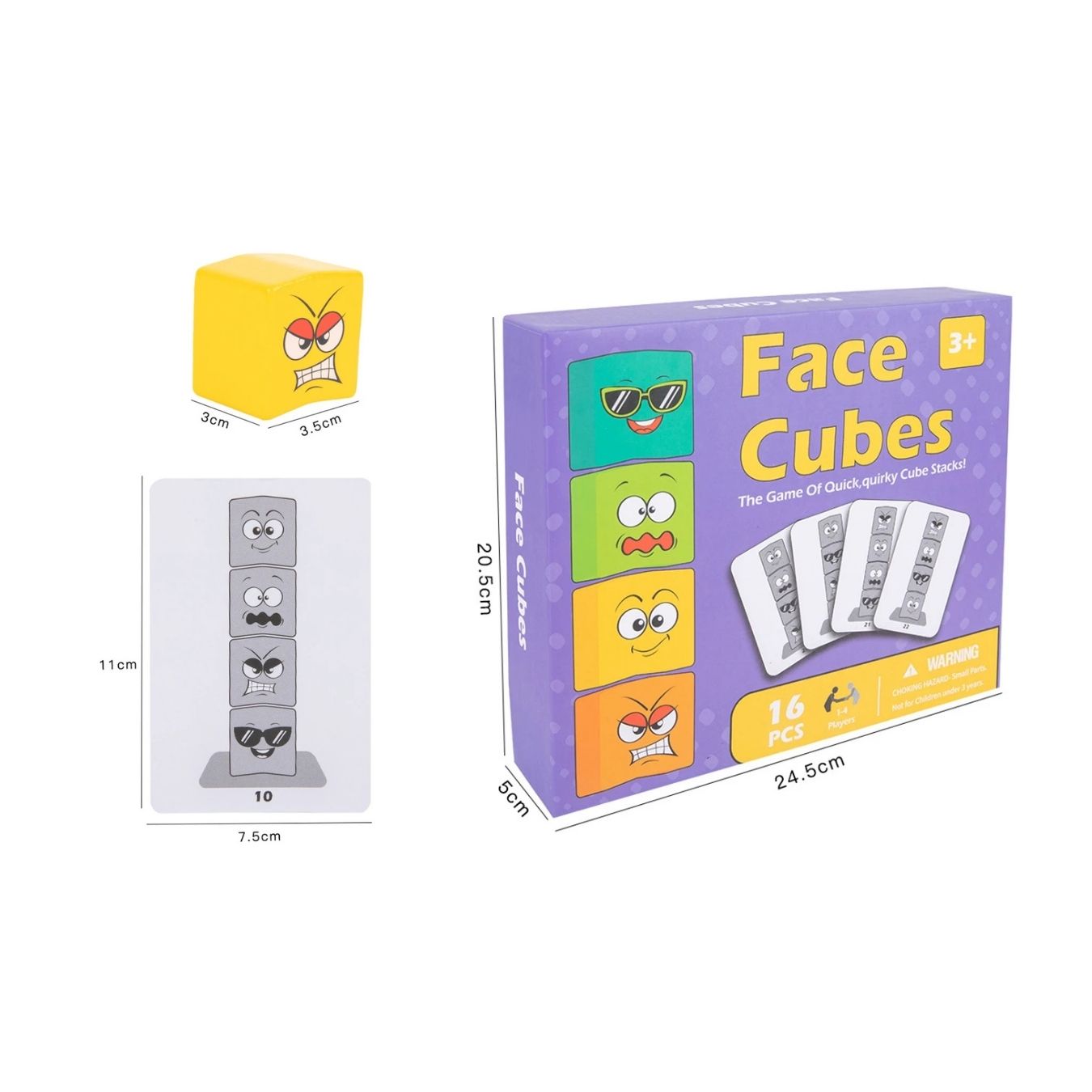 JUEGO DIDÁCTICO PUZZLE CUBOS DE EMOCIONES PARA NIÑOS - 3