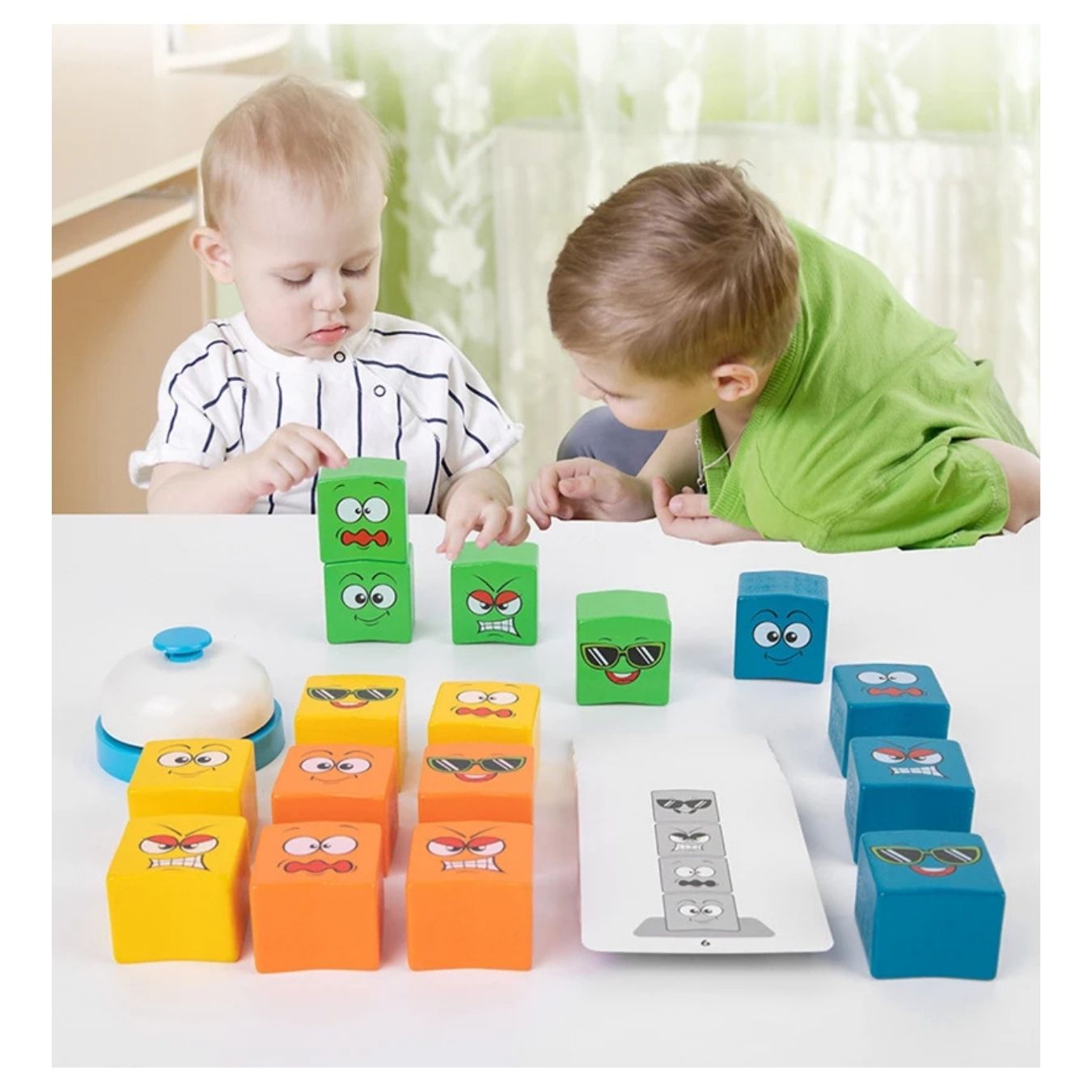 JUEGO DIDÁCTICO PUZZLE CUBOS DE EMOCIONES PARA NIÑOS - 4