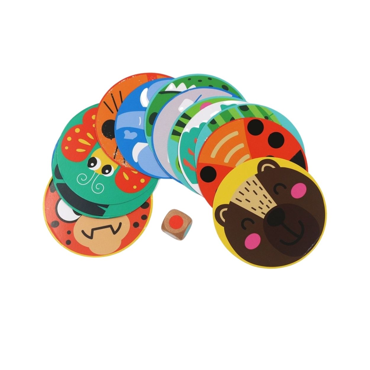 JUEGO DE APILAR PUZZLE ANIMALITOS JENGA DE MADERA PARA NIÑOS - 6