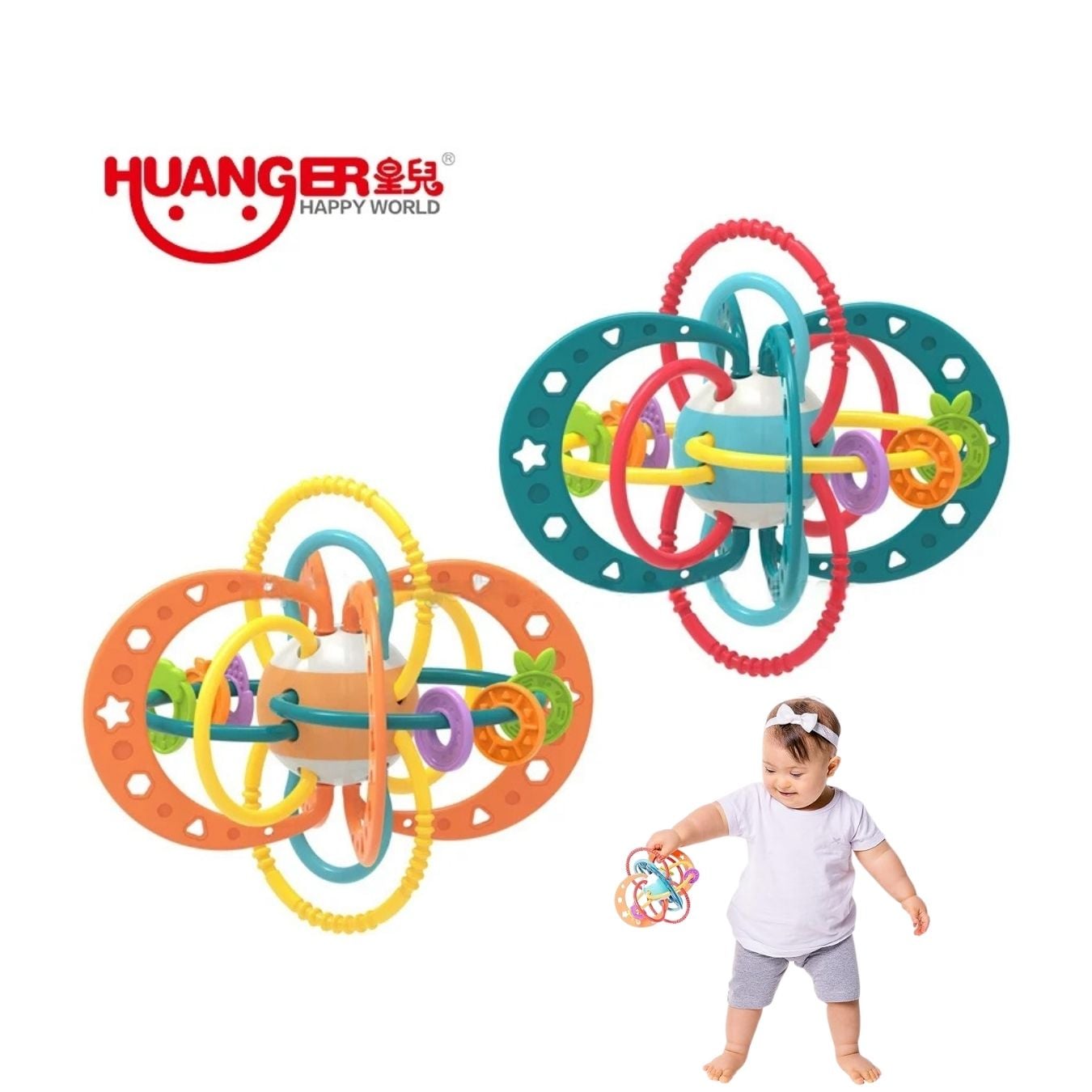 SONAJERO MOLAR PLANETARIO PARA BEBÉ - JUGUETE ESTIMULACION TEMPRANA - 5