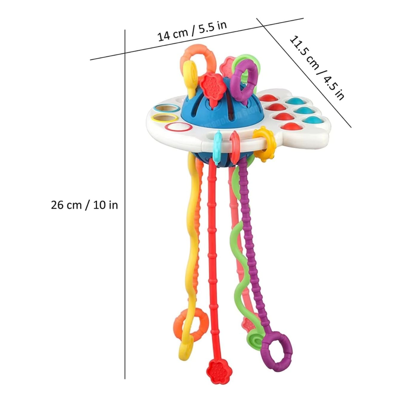 JUGUETE PULPO MOLAR SENSORIAL MONTESSORI PARA BEBÉ - 3