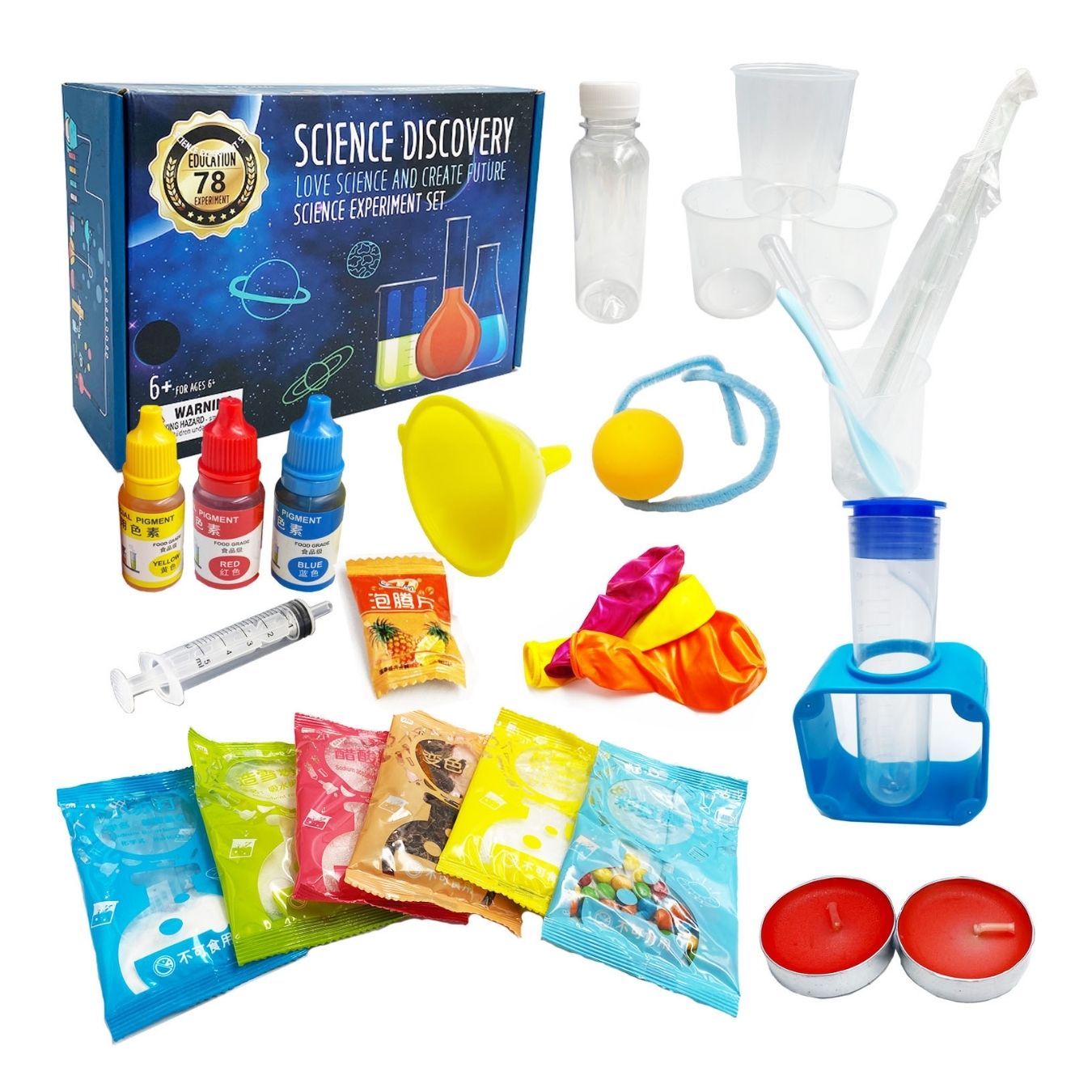 Kit Didáctico de Laboratorio Científico 78 Experimentos STEM para Niños - 4
