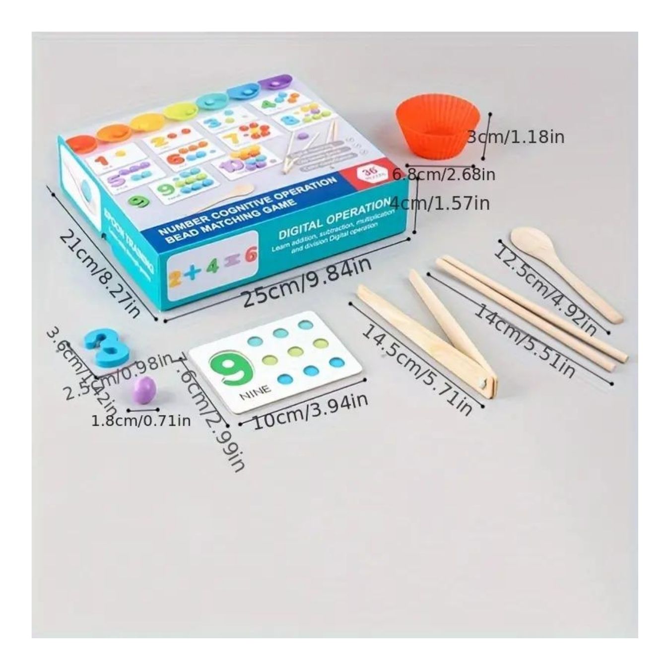 JUEGO DIDÁCTICO MATEMÁTICAS CONTEO CLASIFICACIÓN PARA NIÑOS - 3