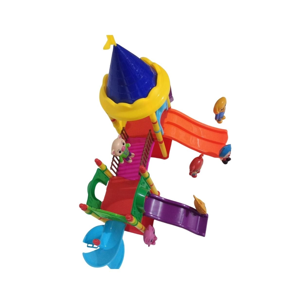 SET DE JUEGO PARQUE PLIM PLIM ARMABLE CON TOBOGÁN Y PERSONAJES - 4