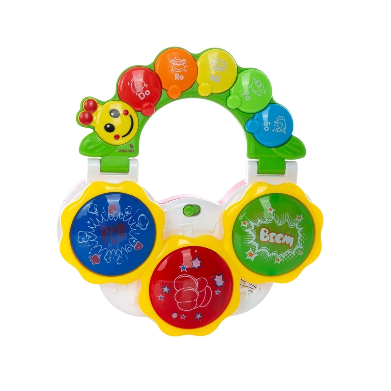 JUGUETE DIDÁCTICO MUSICAL TAMBOR ORUGA CON NOTAS MUSICALES - 3