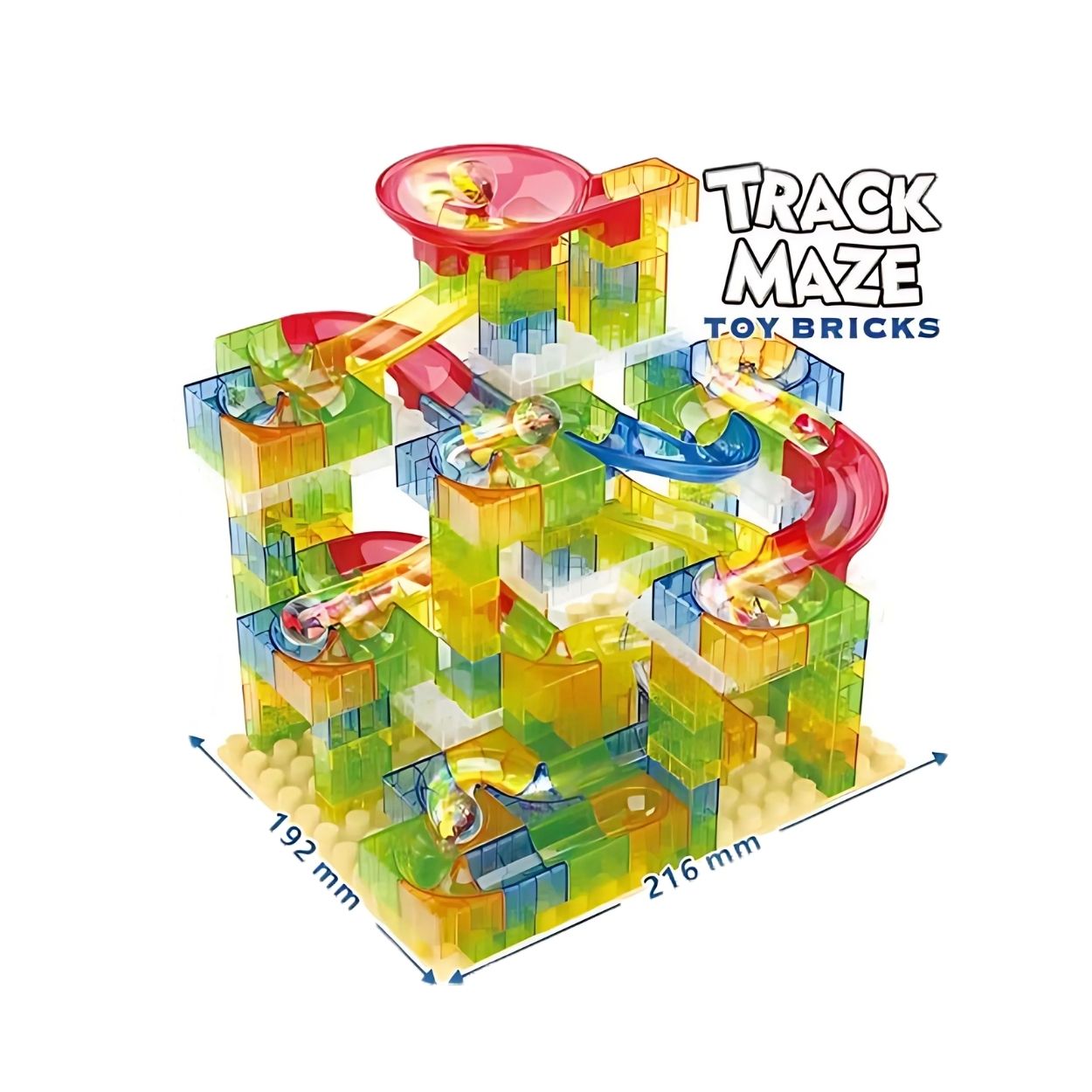 JUEGO DIDÁCTICO PISTA CANICAS 221 PCS JUGUETE ARMABLE - 1