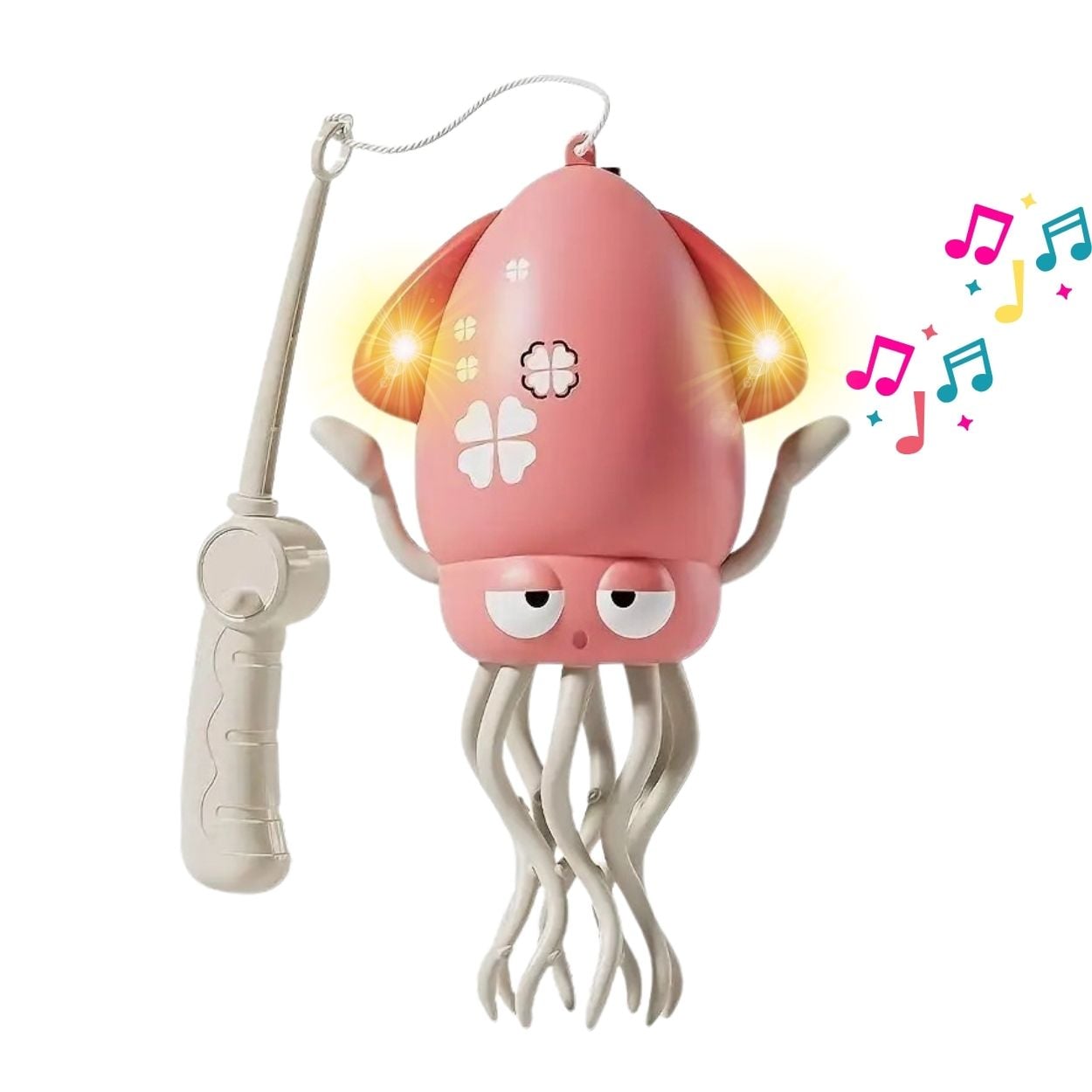 JUGUETE SENSORIAL PULPO MUSICAL BAILARÍN CON LUCES RECARGABLE BEBÉ NIÑA - 1