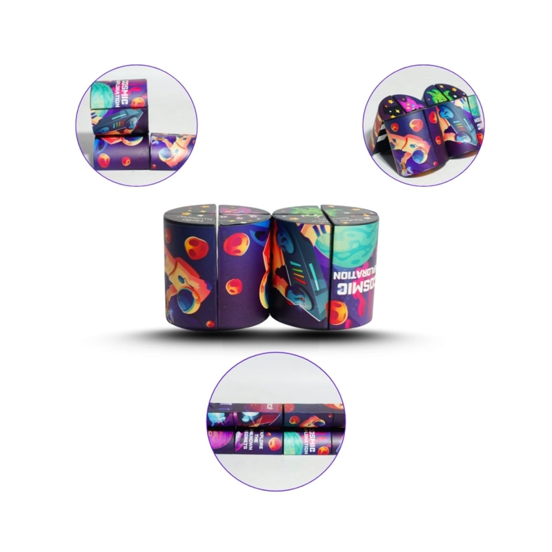 JUGUETE ANTI-ESTRÉS CUBOS MÁGICOS INFINITY 5 EN 1 RUBIK - SET EXPLORACIÓN ESPACIAL - 5