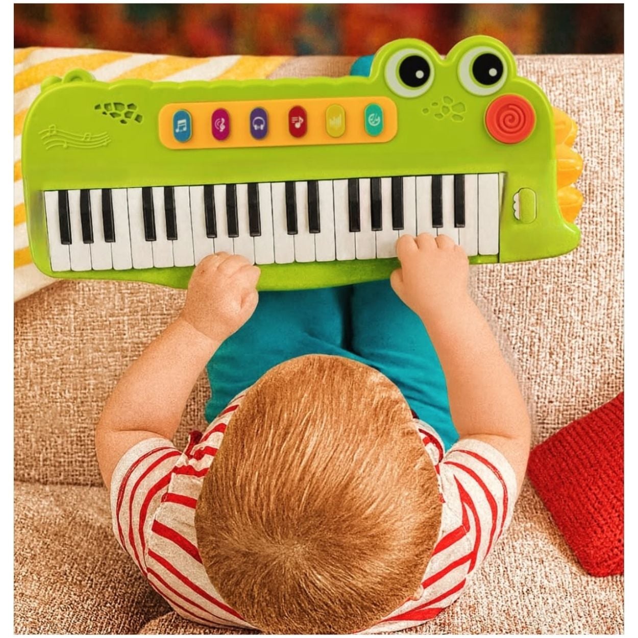 COCODRILO PIANO ELECTRÓNICO INFANTIL GRANDE - 37 TECLAS - 5