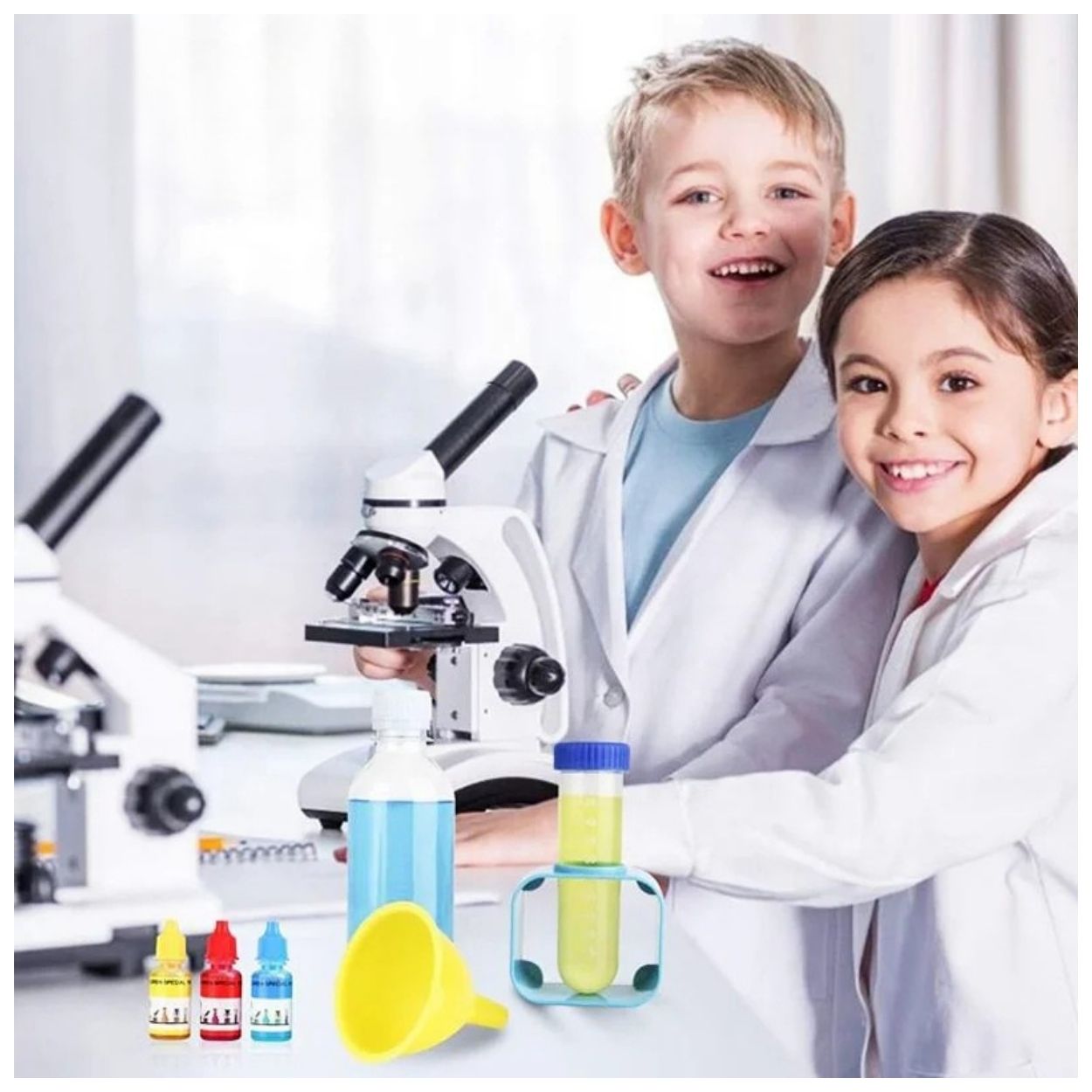 KIT CIENTÍFICO DE EXPERIMENTOS CON MICROSCOPIO INFANTIL JUEGO DIDÁCTICO - 3