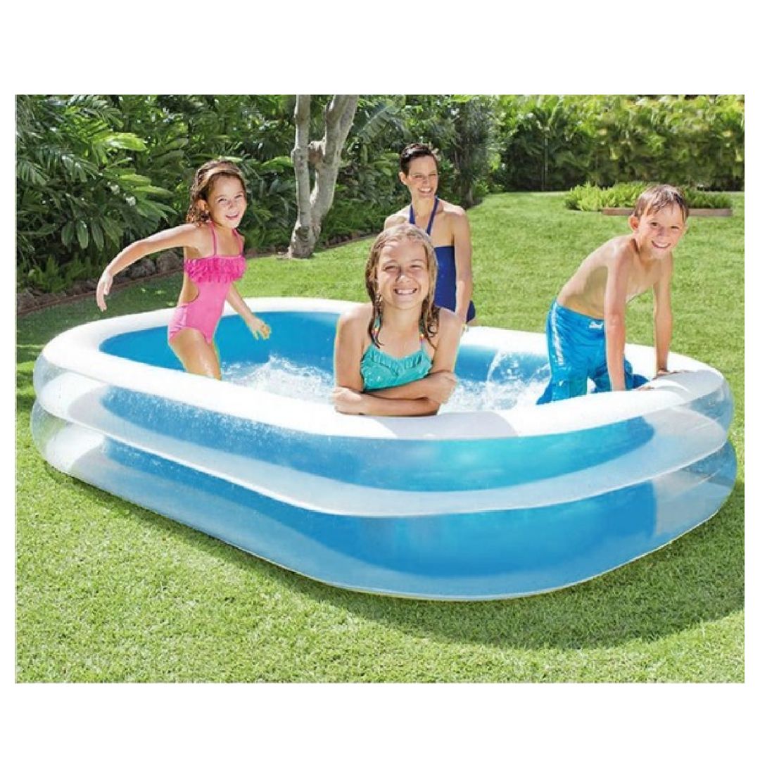PISCINA INFLABLE RECTANGULAR FAMILIAR PARA JARDÍN - 3
