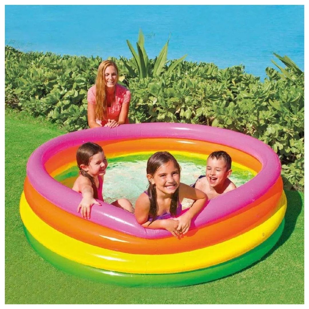 PISCINA INFLABLE REDONDA 4 AROS FAMILIAR - 3