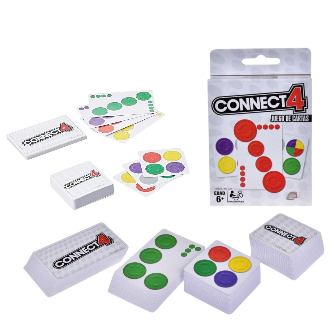 SET JUEGOS DE MESA UNO EMOJI + CONNECT 4 DE CARTAS - 2