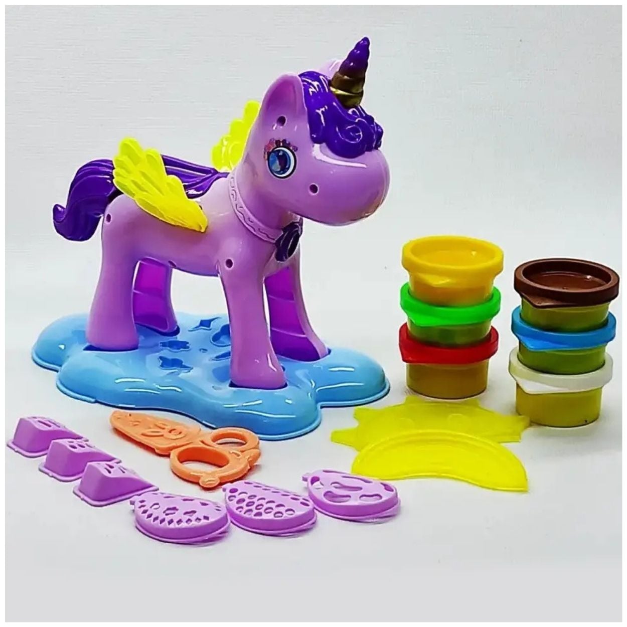 UNICORNIO MÁGICO CON PLASTILINA Y MOLDES - JUGUETE DIDÁCTICO PARA NIÑOS - 2