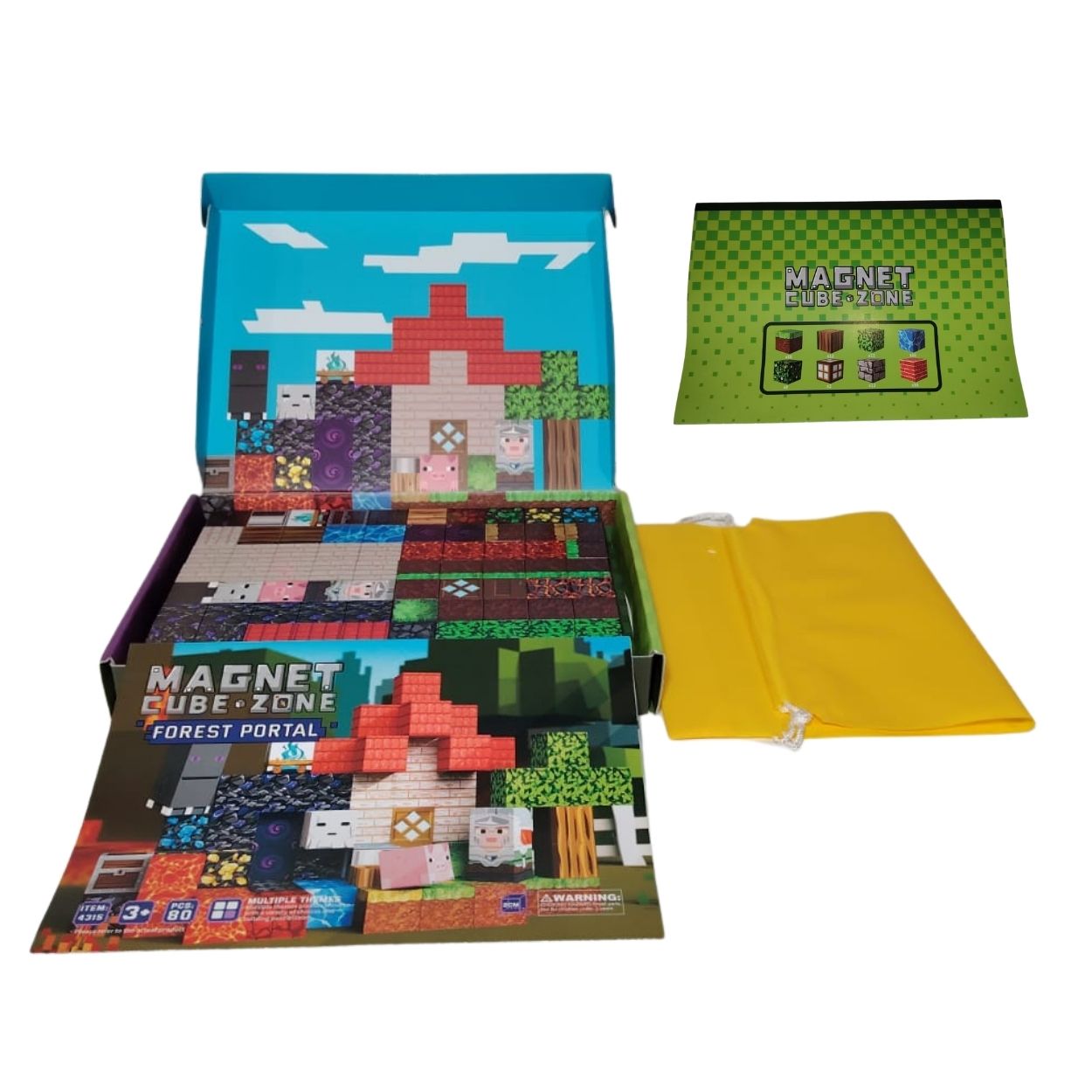 CUBOS MAGNÉTICOS DE CONSTRUCCIÓN 3D MAGNET CUBE ZONE DISEÑO ESTILO PÍXEL - SET DE 100 PIEZAS - 4
