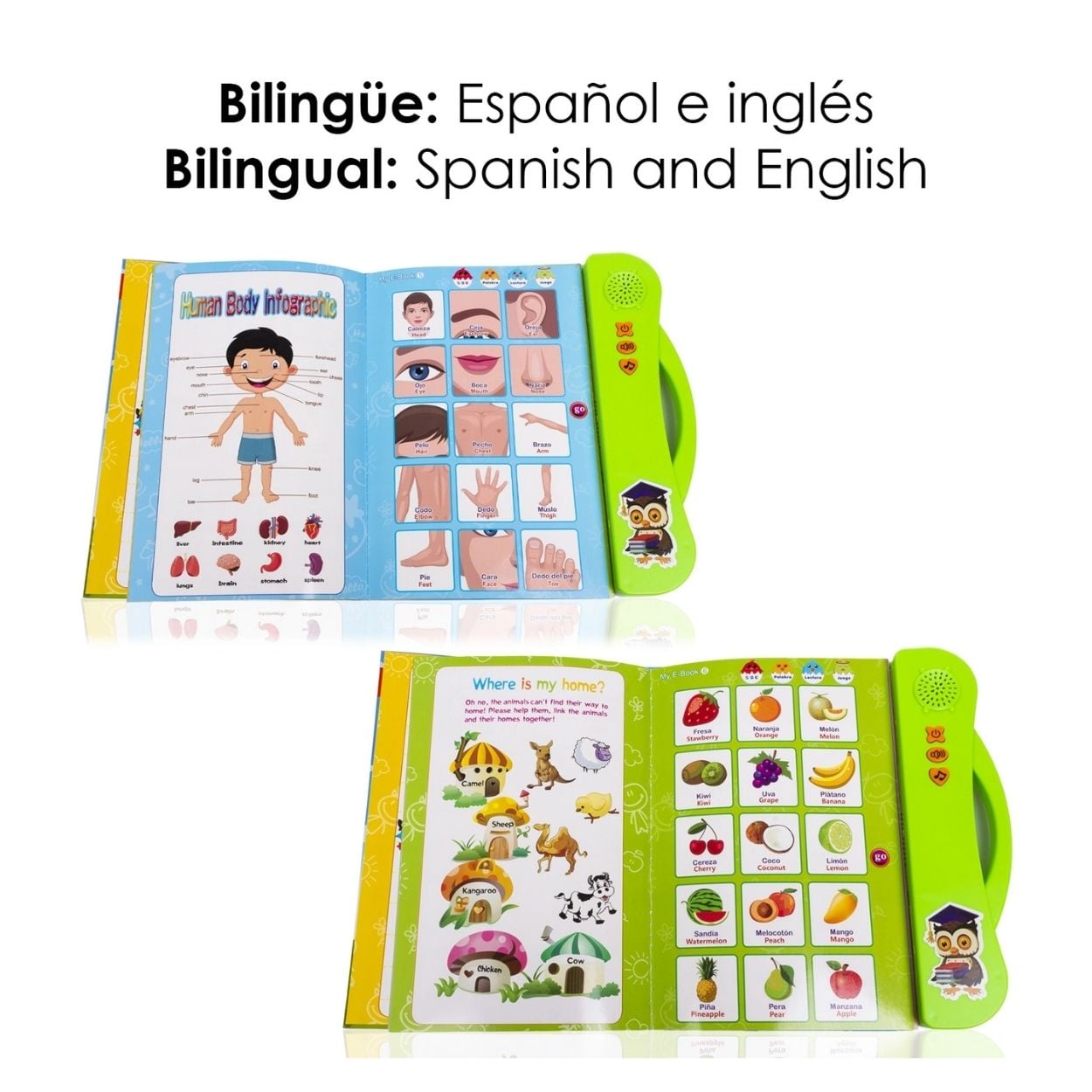 LIBRO DIDÁCTICO BILINGÜE MI E-LIBRO ESPAÑOL INGLÉS PARA NIÑOS - 2