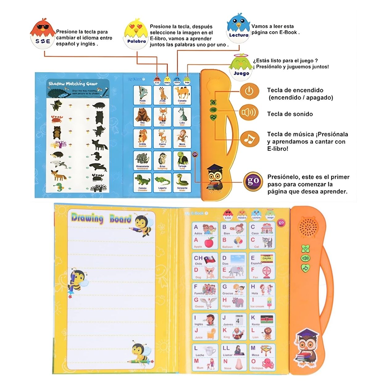LIBRO DIDÁCTICO BILINGÜE MI E-LIBRO ESPAÑOL INGLÉS PARA NIÑOS - 5