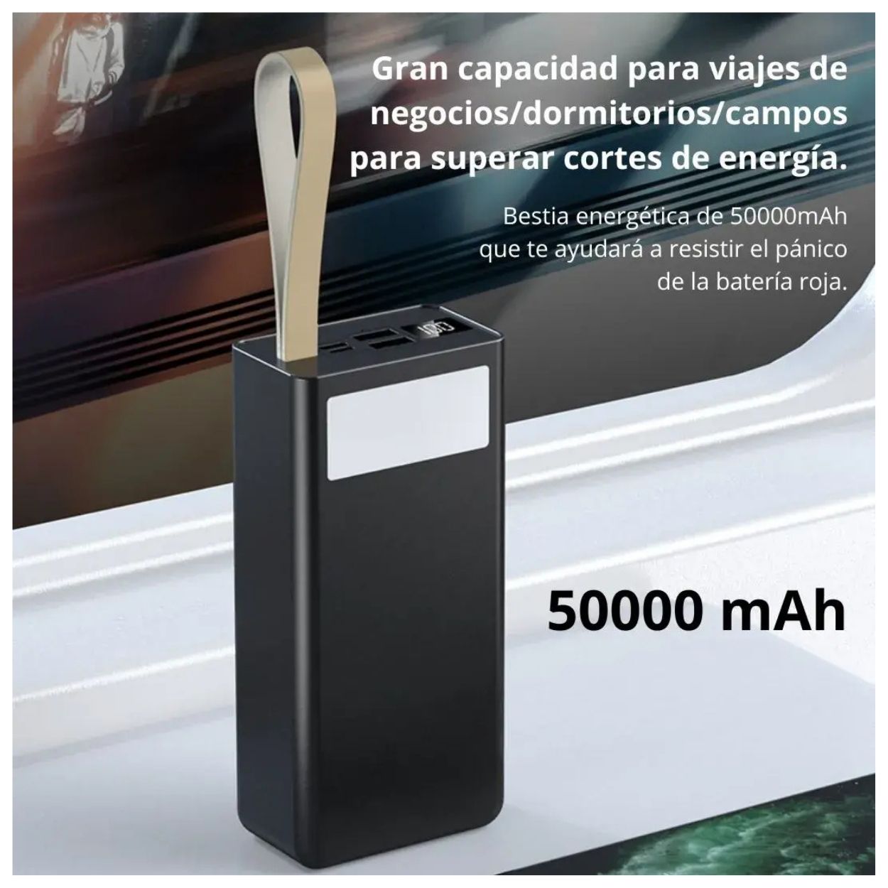 POWER BANK 50000MAH CARGA RÁPIDA 50W KING KONG K1 + LINTERNA - 3