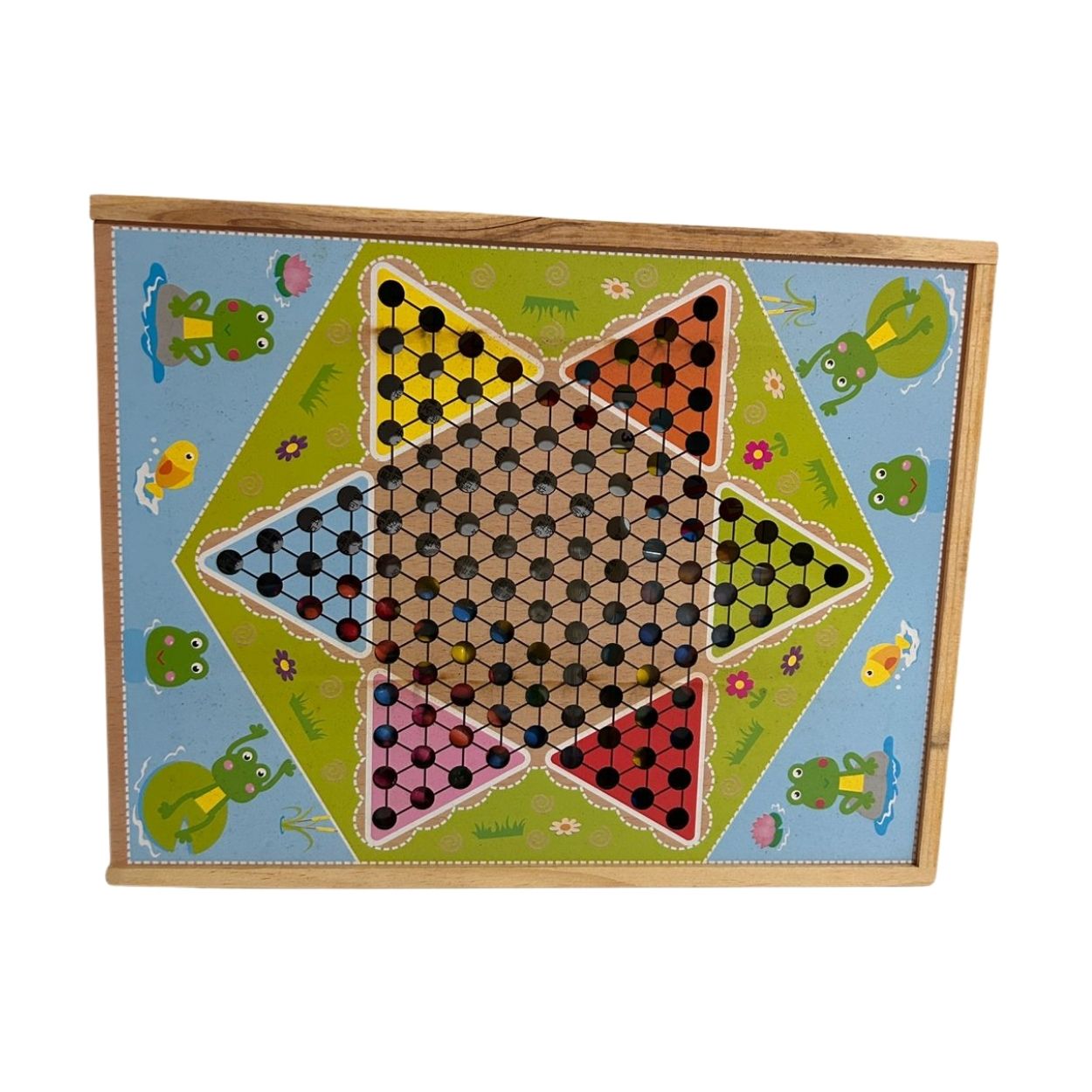 Tablero Multijuego De Madera 4 En 1 Serpientes Escaleras Ludo Y Damas - 5