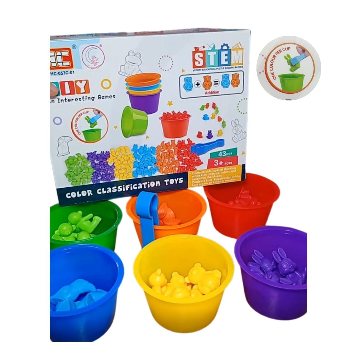 SET DE ESTIMULACIÓN TEMPRANA MONTESSORI CONTEO Y CLASIFICACIÓN DE ANIMALES - 1