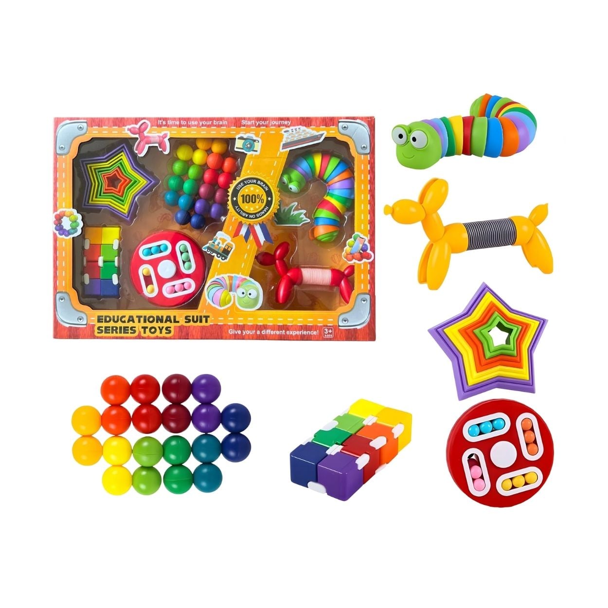 SET KIT JUGUETES SENSORIALES ANTI ESTRÉS PARA NIÑOS - 1