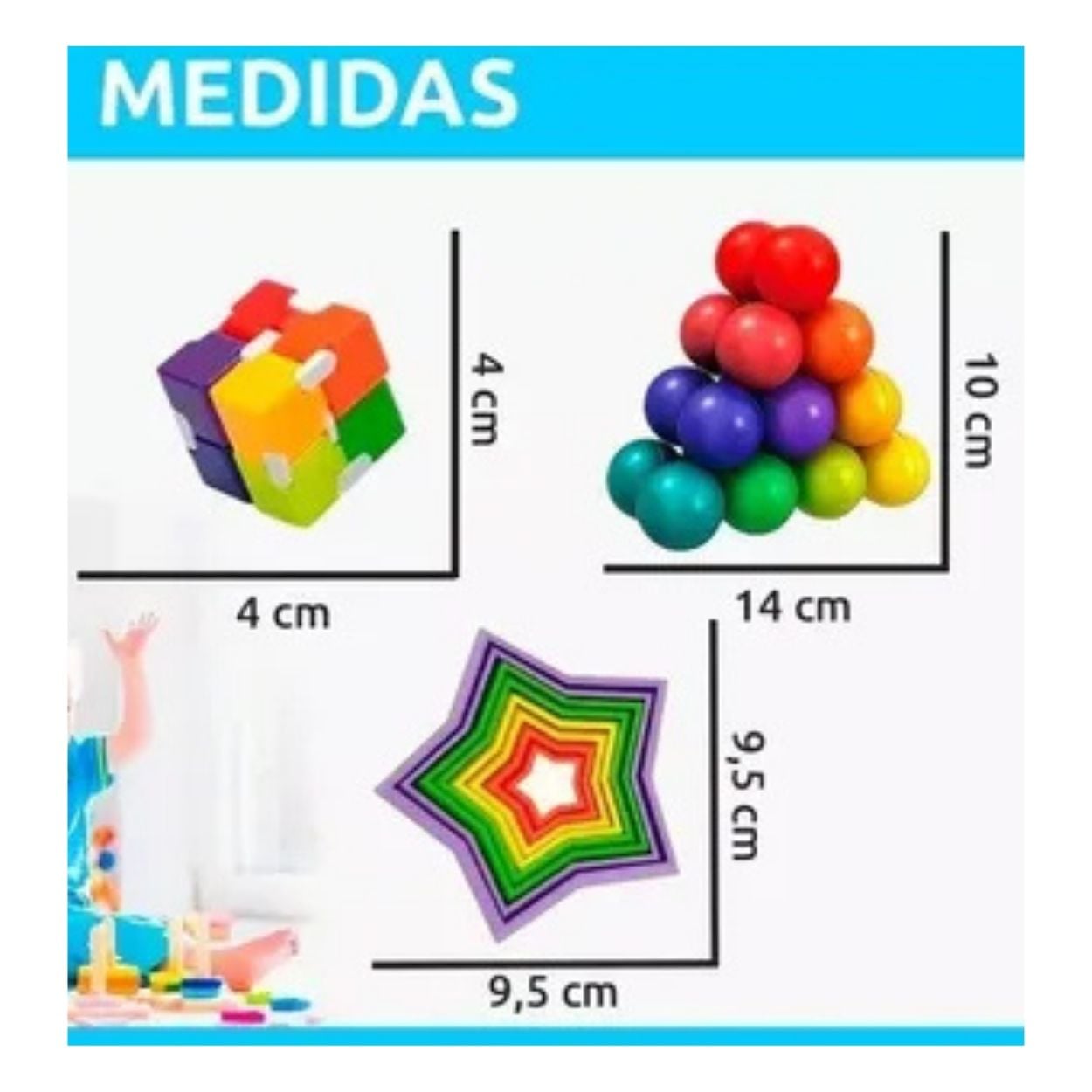 SET KIT JUGUETES SENSORIALES ANTI ESTRÉS PARA NIÑOS - 2