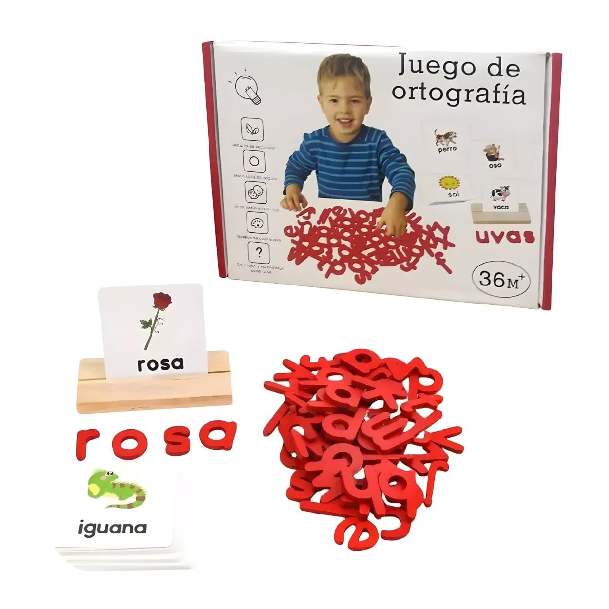 Juego De Ortografía Para Niños Con Tarjetas En Relieve | Envío gratis Juego De Ortografía Para Niños Con Tarjetas En Relieve | Envío gratis