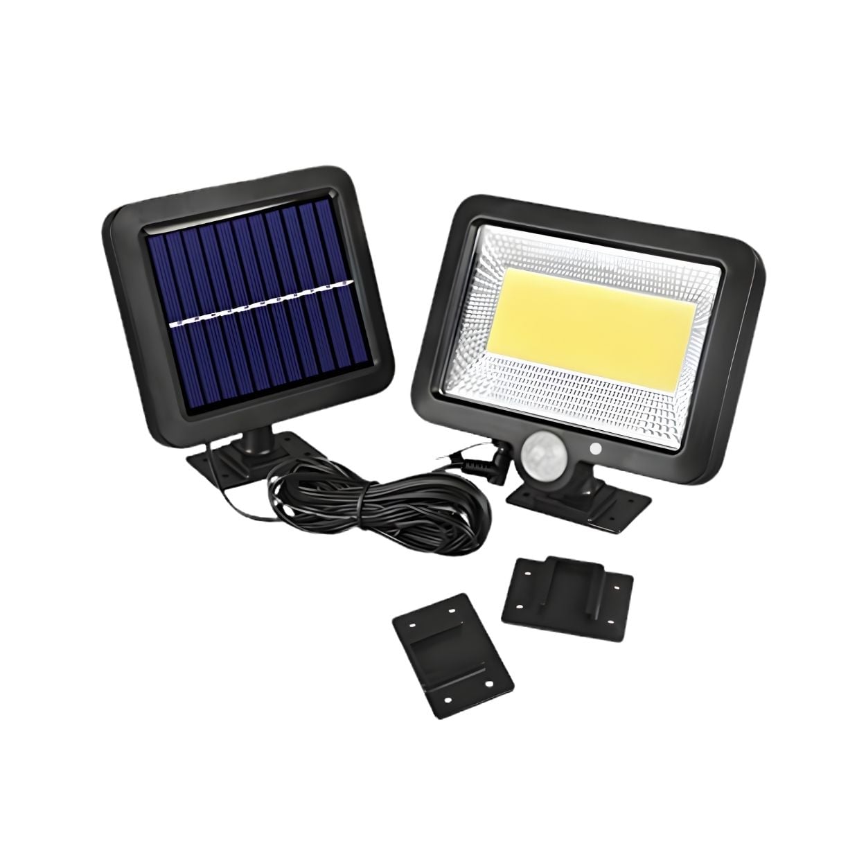 REFLECTOR SOLAR LED CON SENSOR DE MOVIMIENTO EXTERIOR IP65 + PANEL INDEPENDIENTE - 1