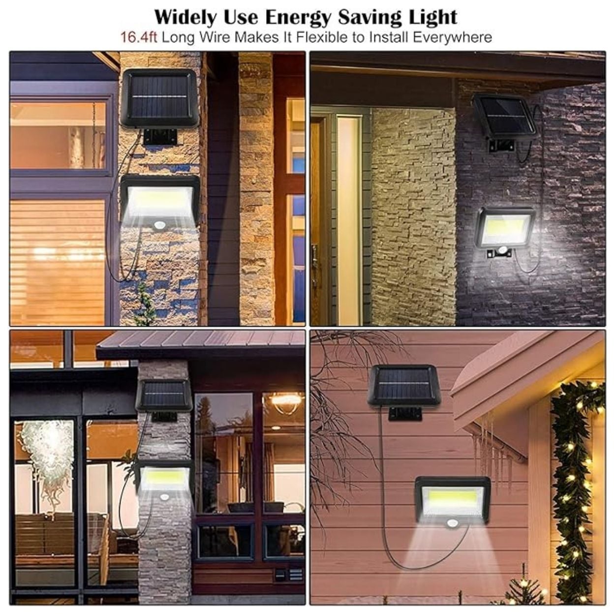 REFLECTOR SOLAR LED CON SENSOR DE MOVIMIENTO EXTERIOR IP65 + PANEL INDEPENDIENTE - 3