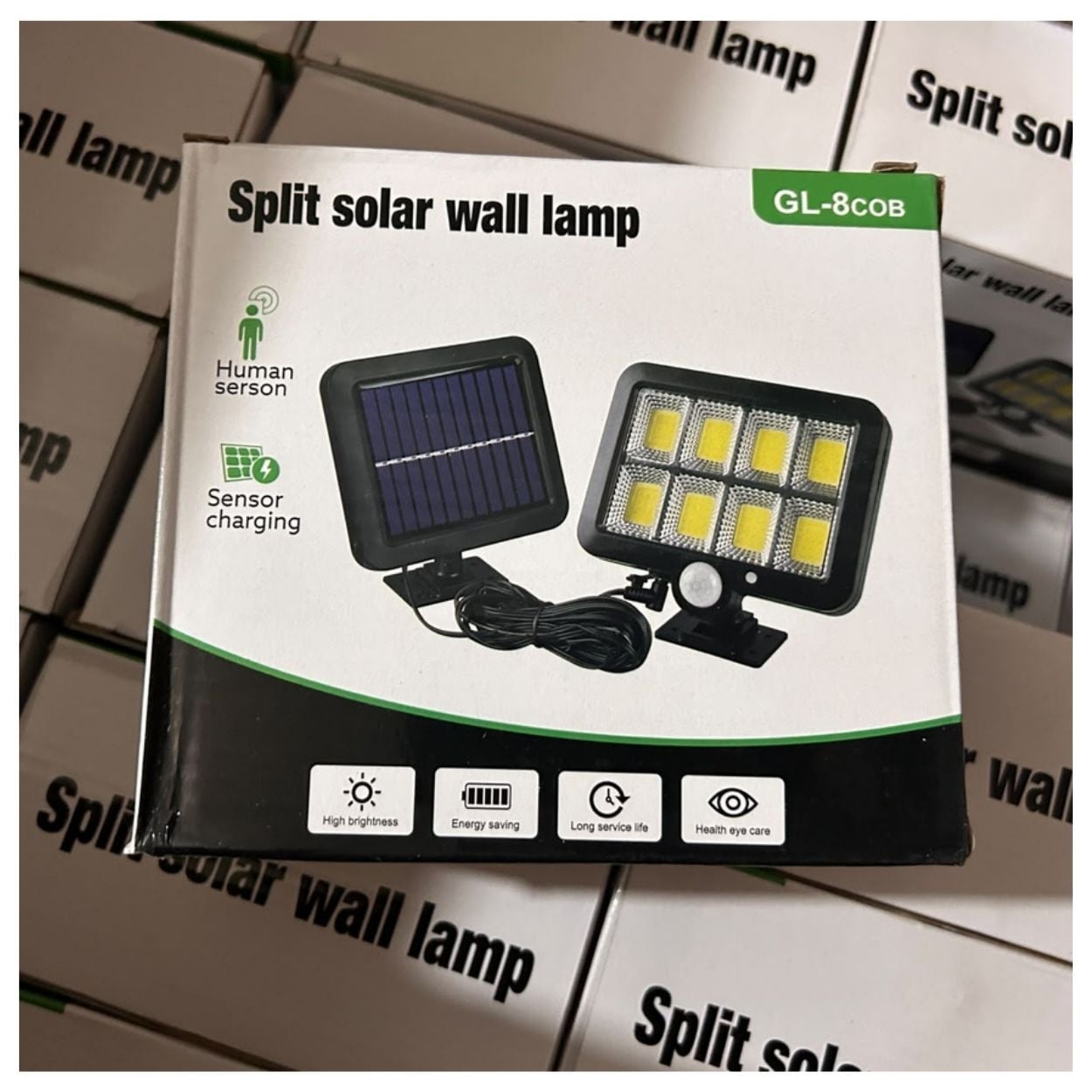 REFLECTOR SOLAR LED CON SENSOR DE MOVIMIENTO EXTERIOR IP65 + PANEL INDEPENDIENTE - 6