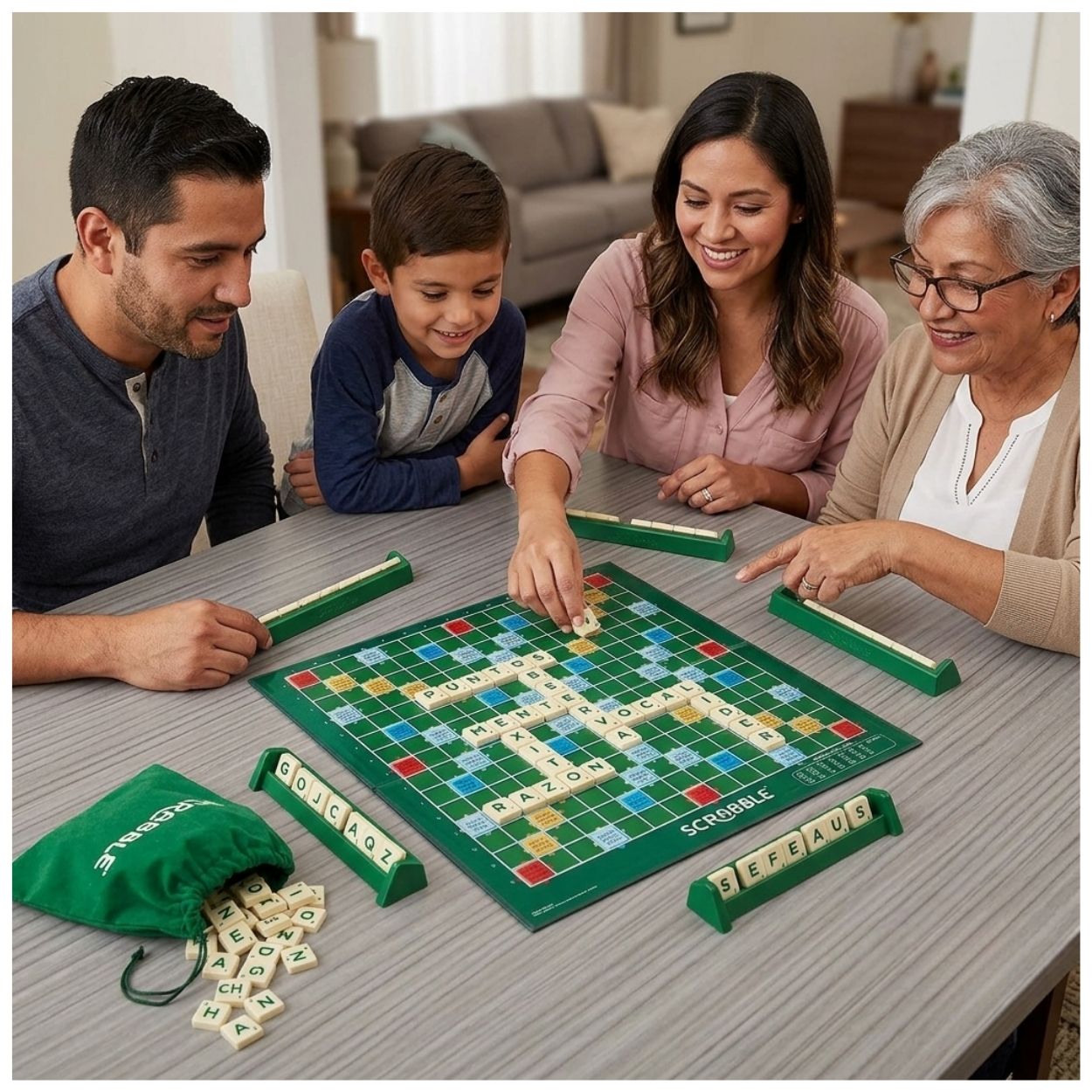 SCRABBLE JUEGO DE MESA PARA FAMILIA Y AMIGOS - 3