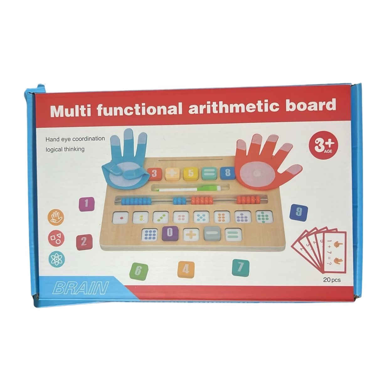 TABLERO MONTESSORI DE CONTEO MATEMÁTICO CON MANITOS Y PIZARRA MÁGICA - 5