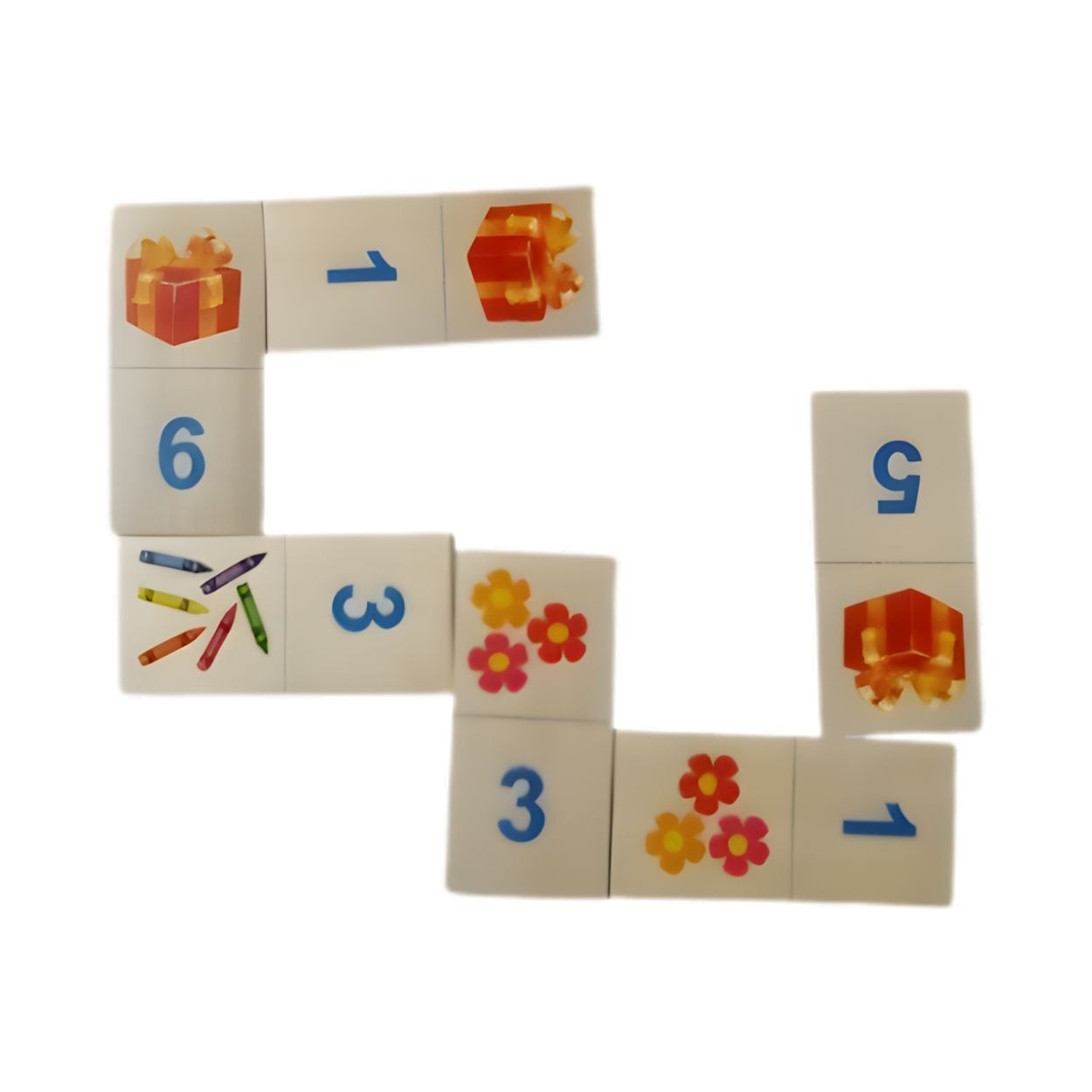 DOMINÓ DE NÚMEROS DIDÁCTICO DE MADERA - JUEGO EDUCATIVO MONTESSORI - 3