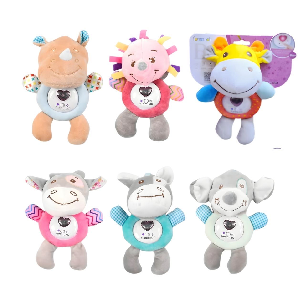 PELUCHE DE APEGO CON LUCES Y SONIDO PARA BEBÉ NIÑA - FUNMUCH AMIGO MUSICAL - 3