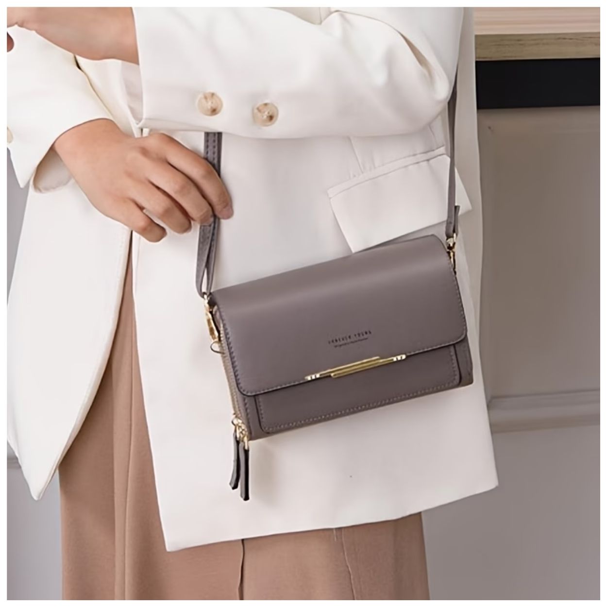BOLSO BANDOLERA ELEGANTE + PERFUME DE 35ML DE REGALO - 2
