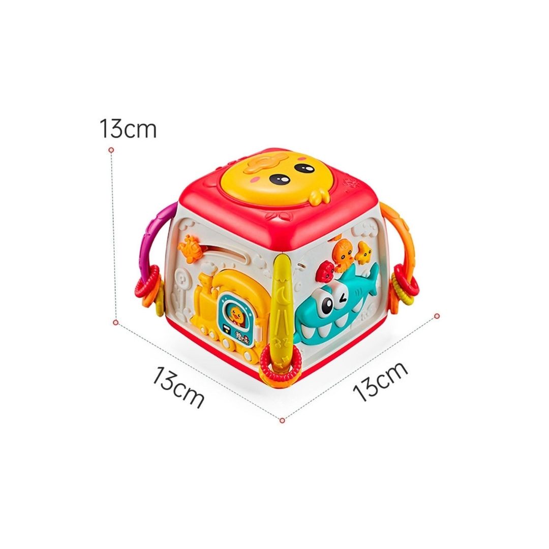 JUGUETE DIDÁCTICO CUBO MUSICAL INTERACTIVO DE PATITO PARA BEBÉS - 5