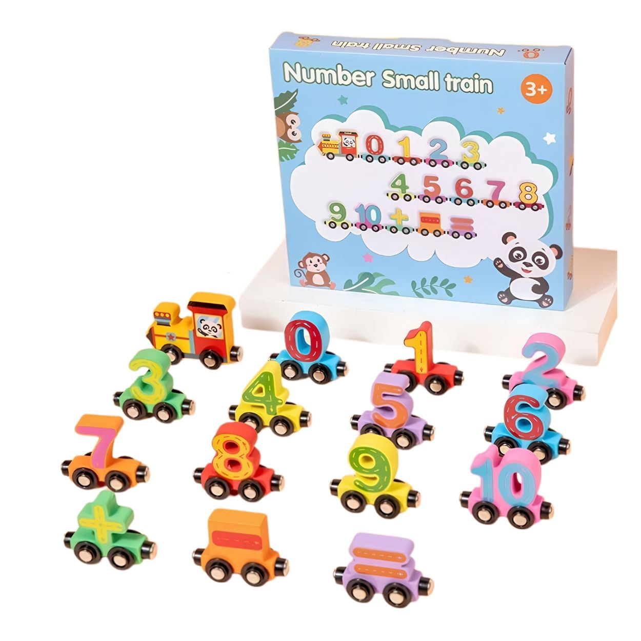 TREN NUMÉRICO DE MADERA MAGNÉTICO JUGUETE DIDÁCTICO MONTESSORI - 1