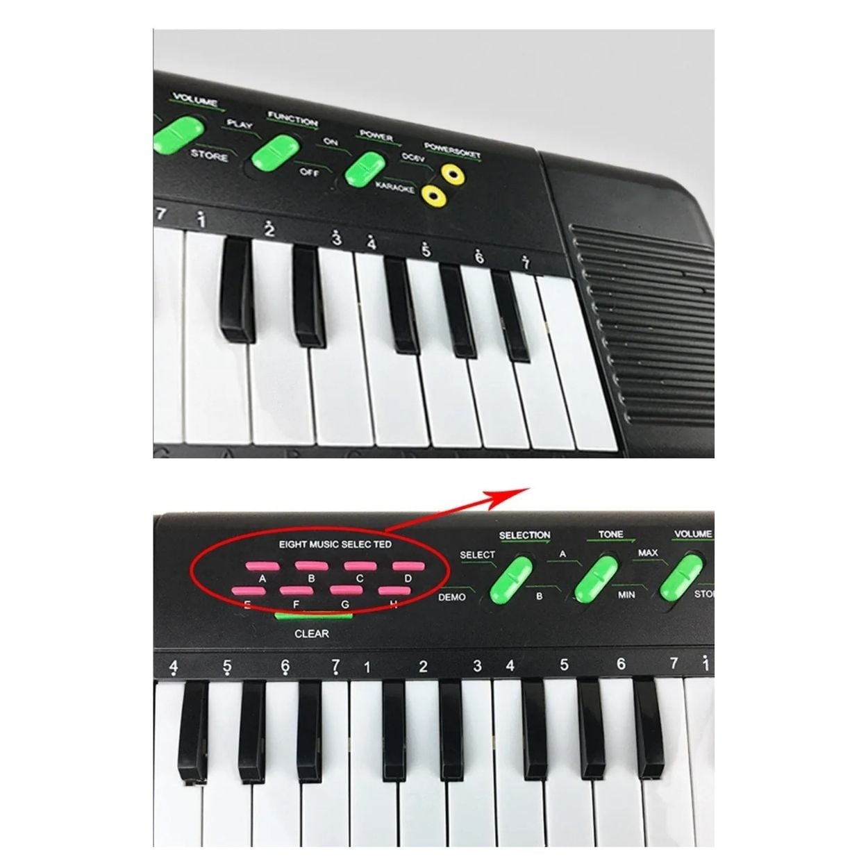 TECLADO PIANO ELECTRONICO MUSICAL DE 32 TECLAS CON MICROFONO - 3