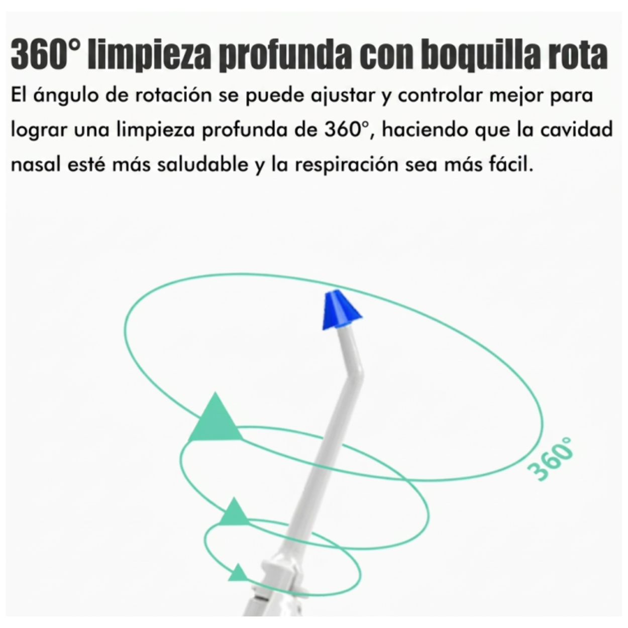 IRRIGADOR BUCAL MANUAL PORTÁTIL LIMPIEZA DENTAL Y NASAL - 6