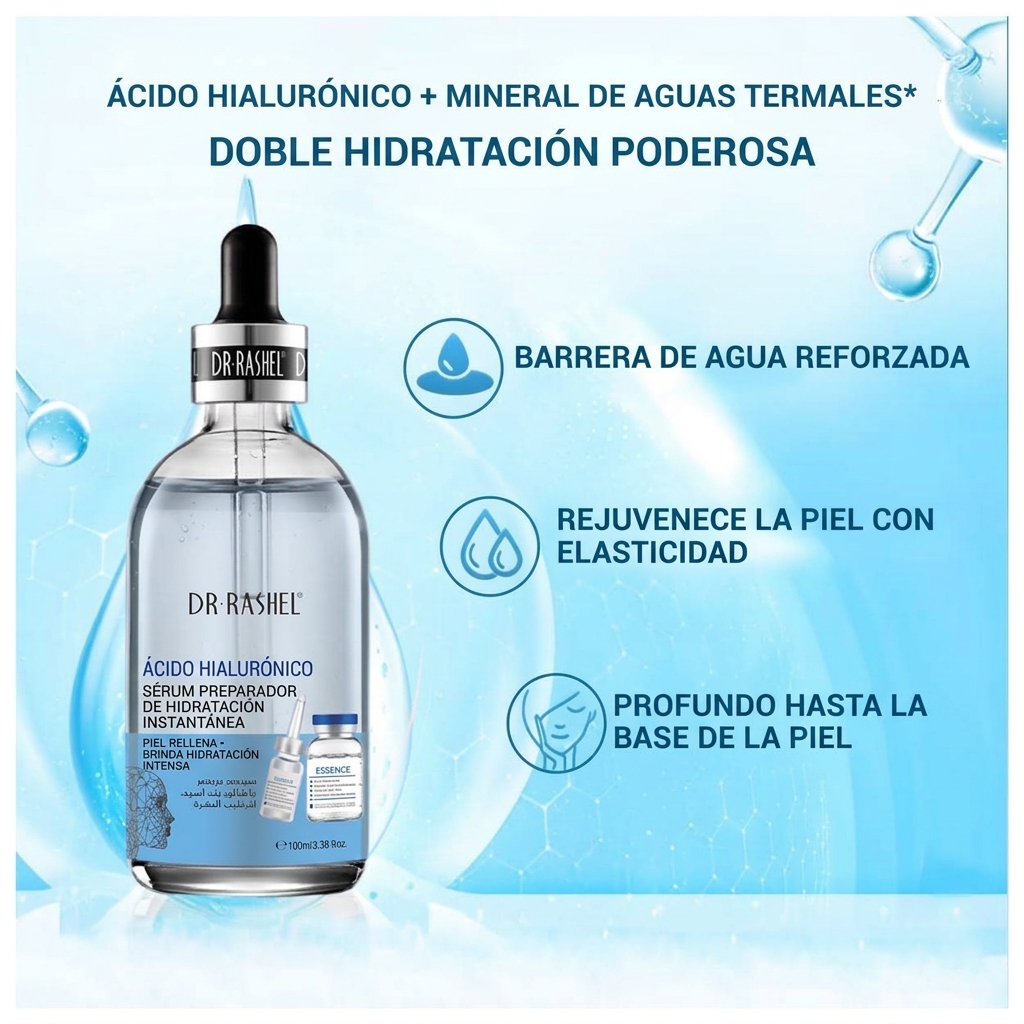 SET HIDRATANTE FACIAL ÁCIDO HIALURÓNICO DR. RASHEL 3 PIEZAS - 3