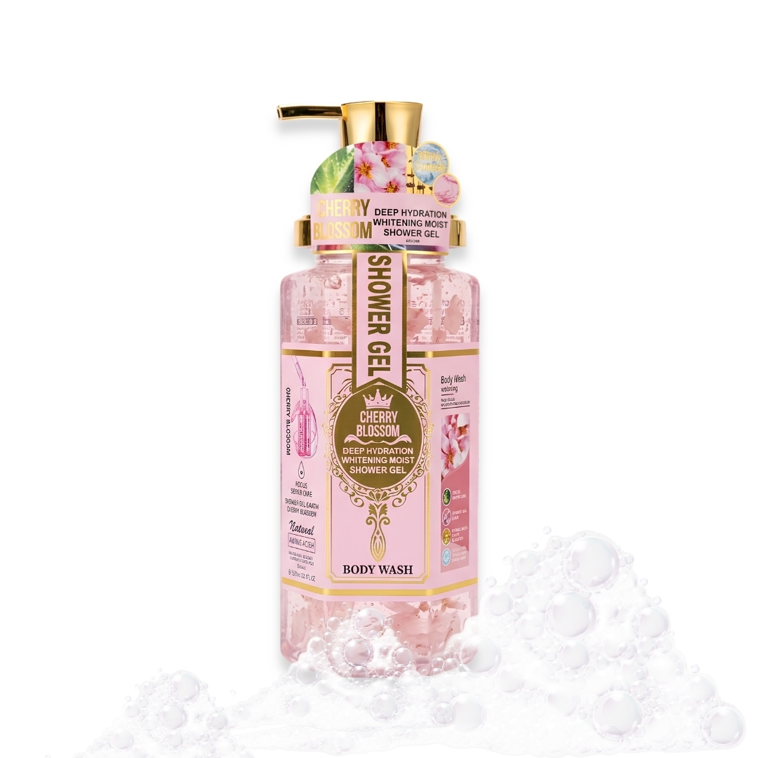 GEL CORPORAL DE BAÑO WOKALI CHERRY BLOSSOM  750 ML - 1