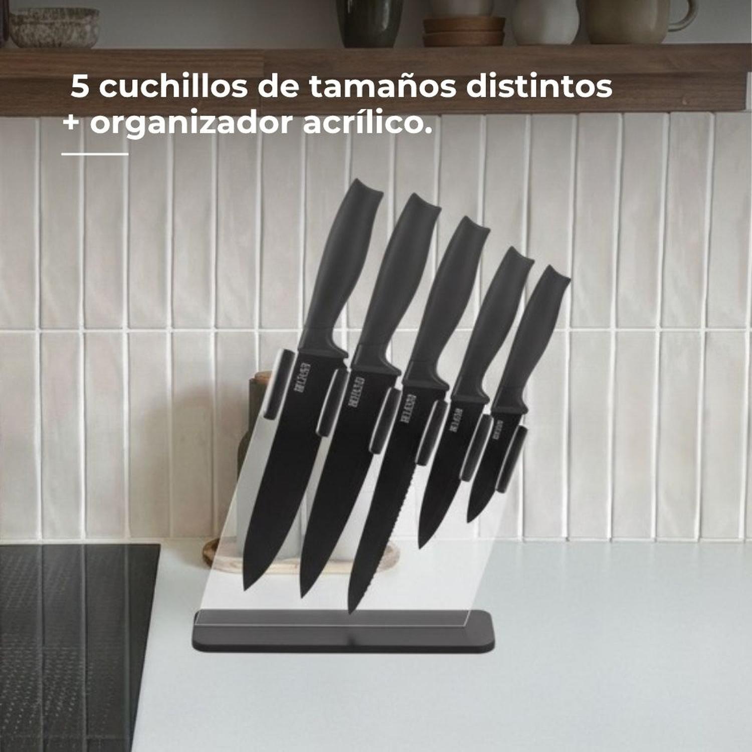 COMBO X6: FREIDORA DE AIRE 4.5LT + SET DE CUCHILLOS X5 - 5