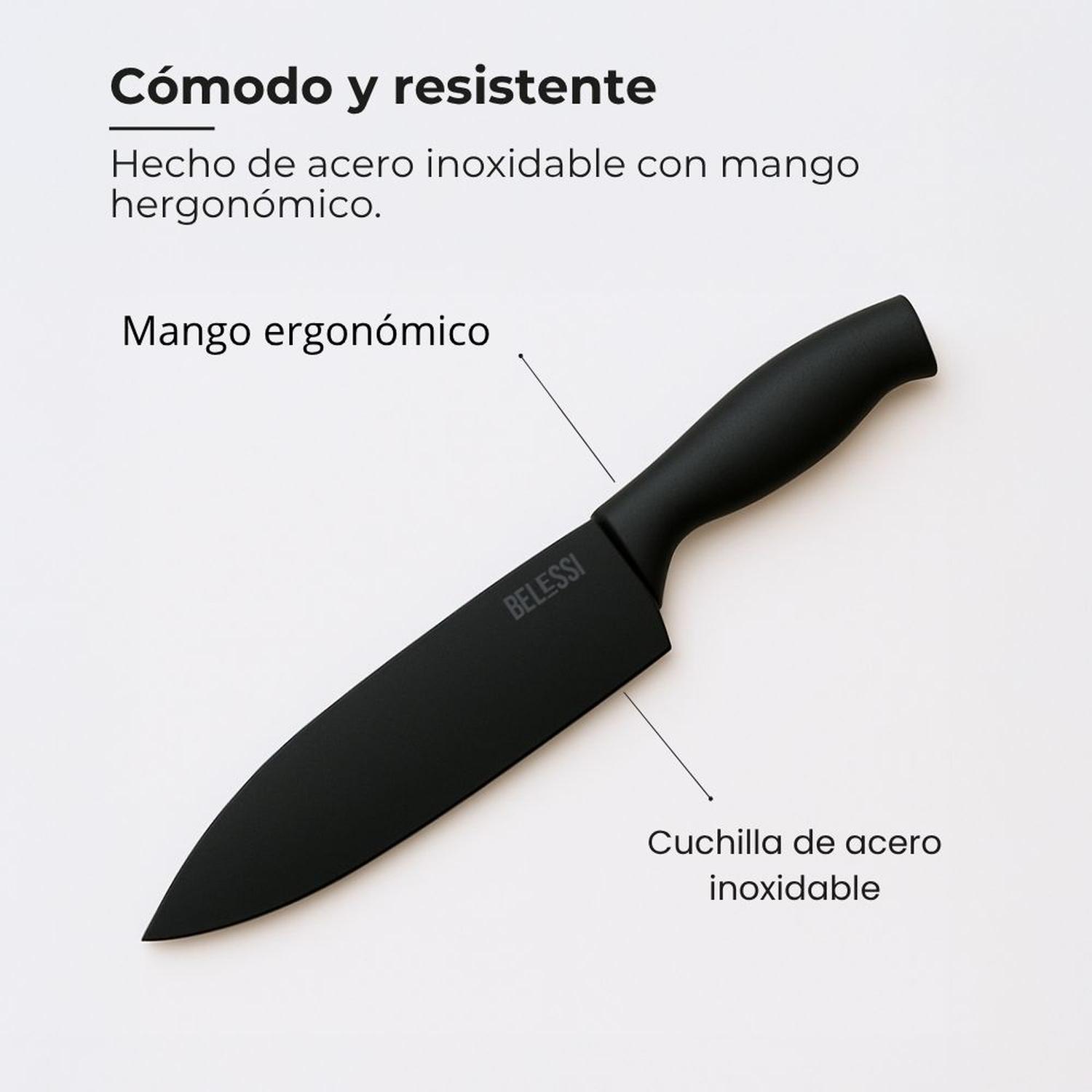 COMBO X6: FREIDORA DE AIRE 4.5LT + SET DE CUCHILLOS X5 - 6