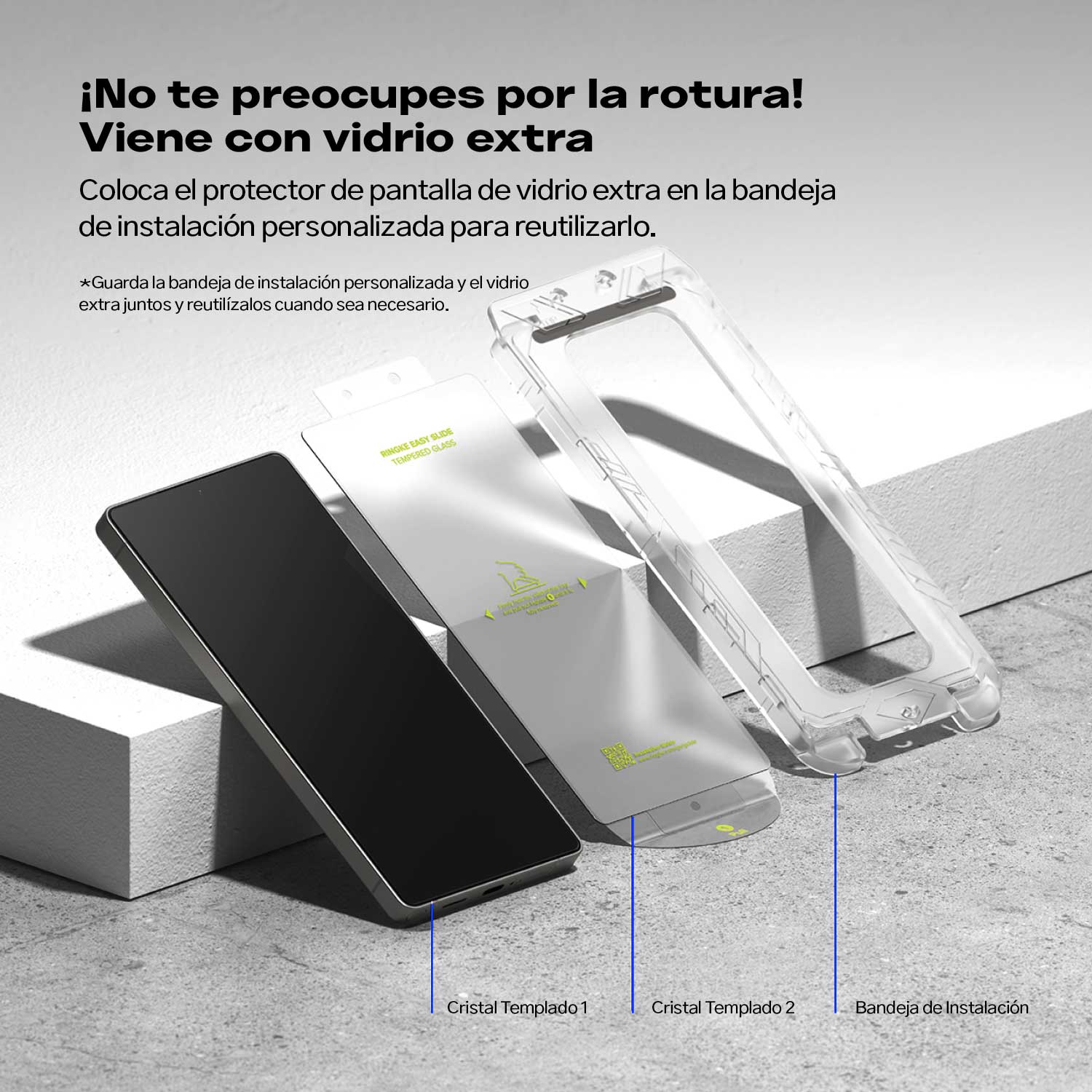 PROTECTOR PANTALLA PARA GALAXY S25 ULTRA RINGKE VIDRIO TEMPLADO 9H INSTALADOR 2 UND - 6