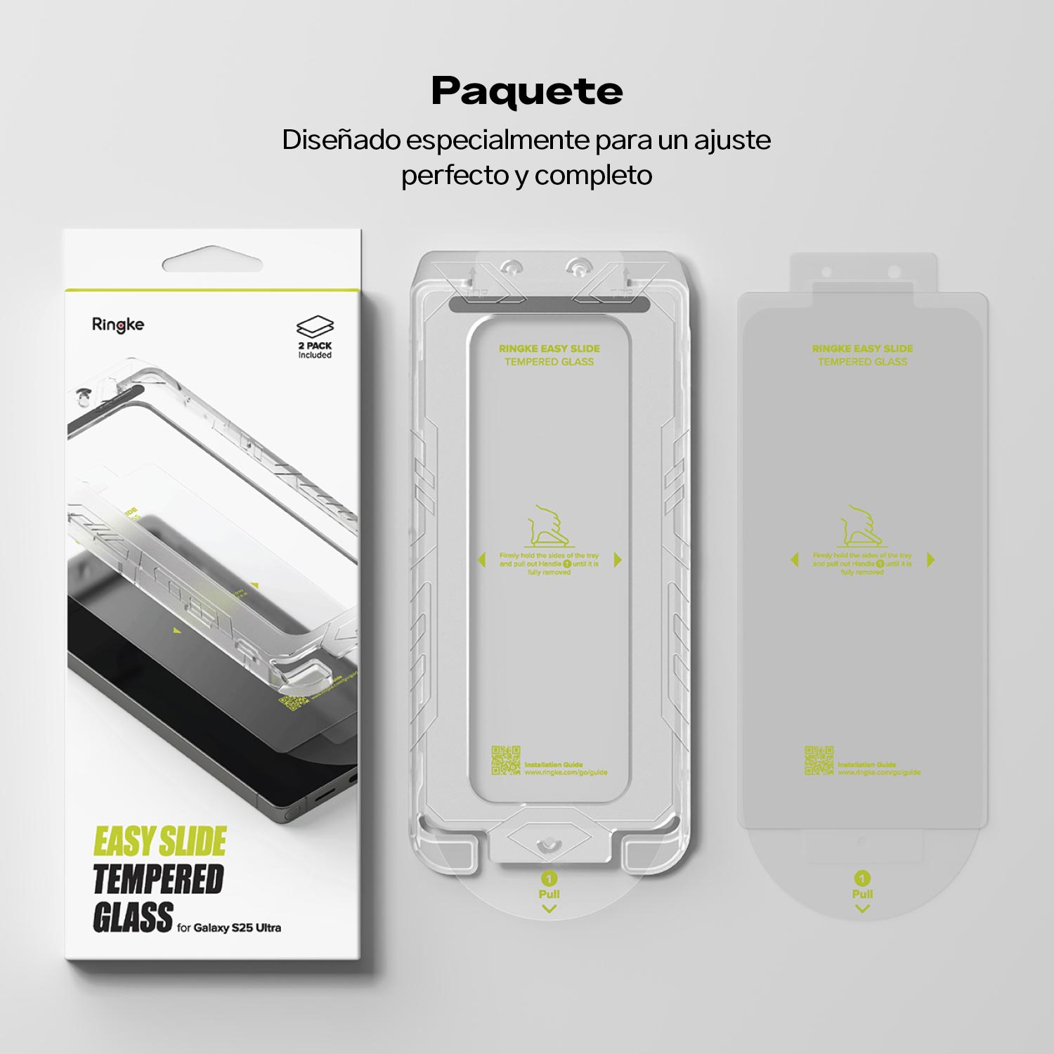 PROTECTOR PANTALLA PARA GALAXY S25 ULTRA RINGKE VIDRIO TEMPLADO 9H INSTALADOR 2 UND - 8